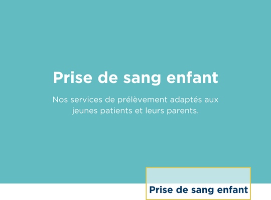 prise de sang enfant